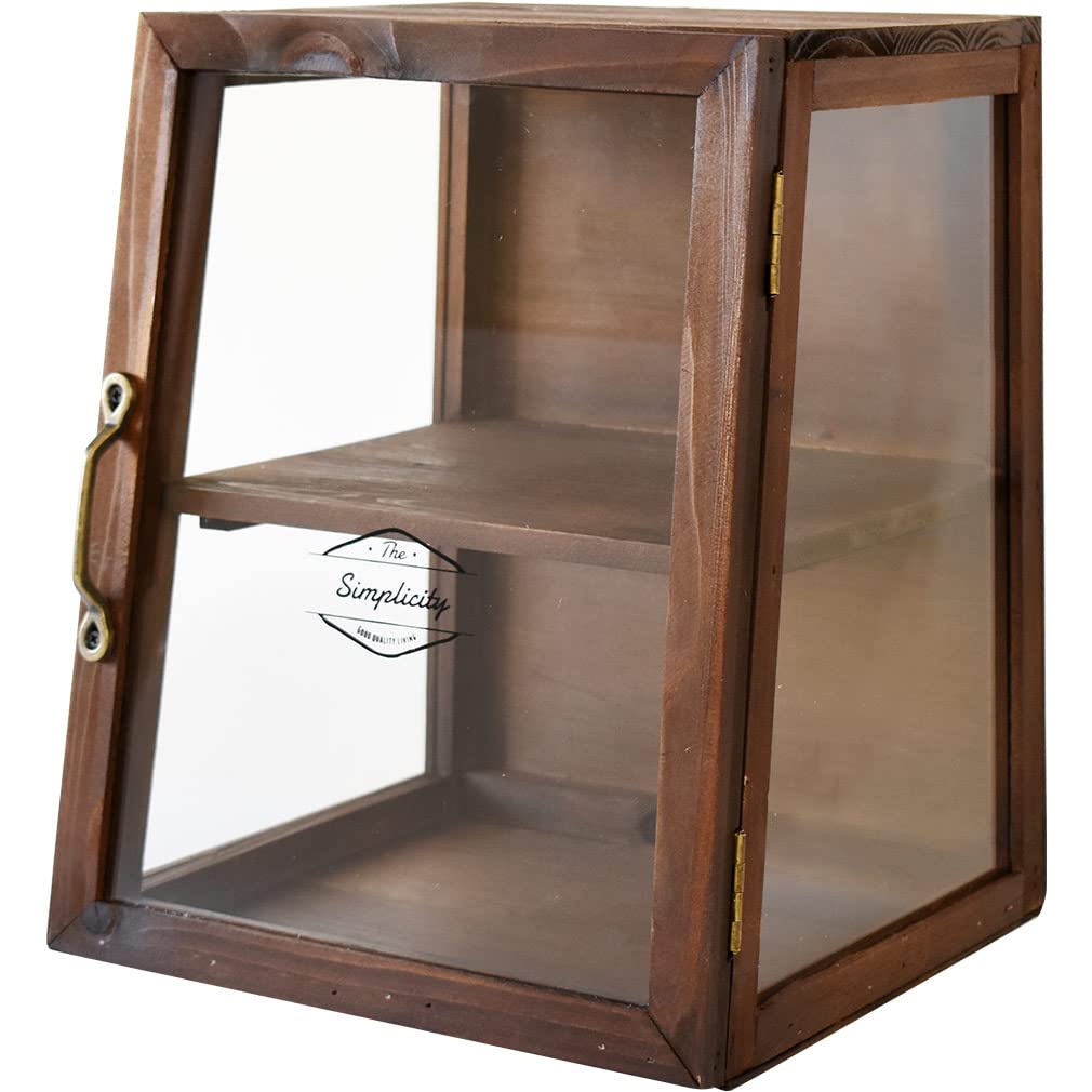 Amazon.co.jp: アンティーク調 収納棚 ミニガラスケース ショーケース