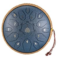 71】スチールタンドラム 大 30cm Dキー15音 パンドラム ハンドドラム