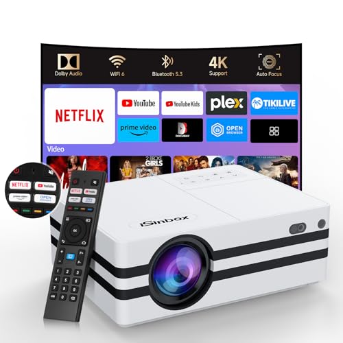 Amazon | プロジェクター Netflix公式 iSinbox 高輝度 1000ANSI