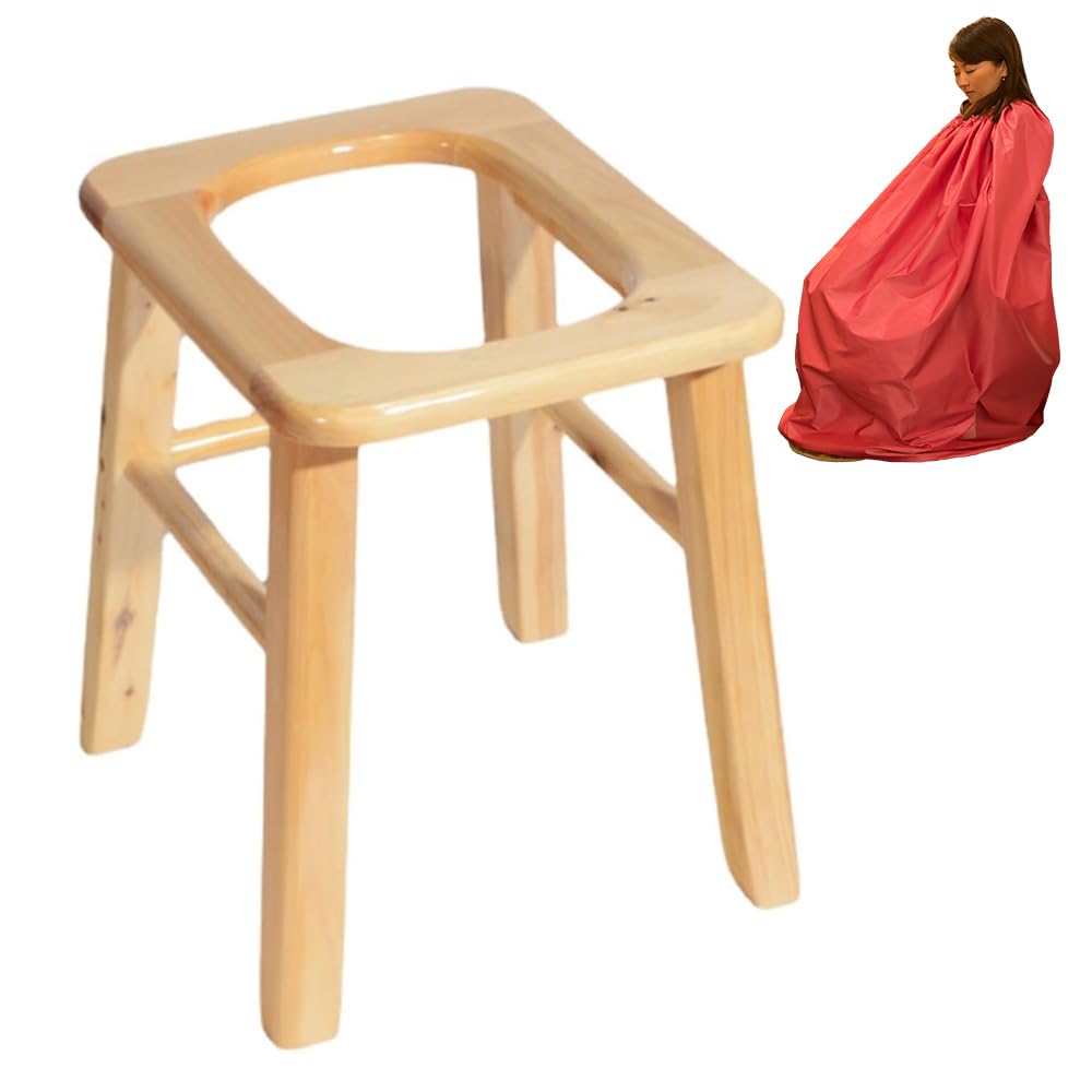 Amazon.co.jp: よもぎ蒸し 椅子 木製 チェア 座浴 よもぎ温座パット