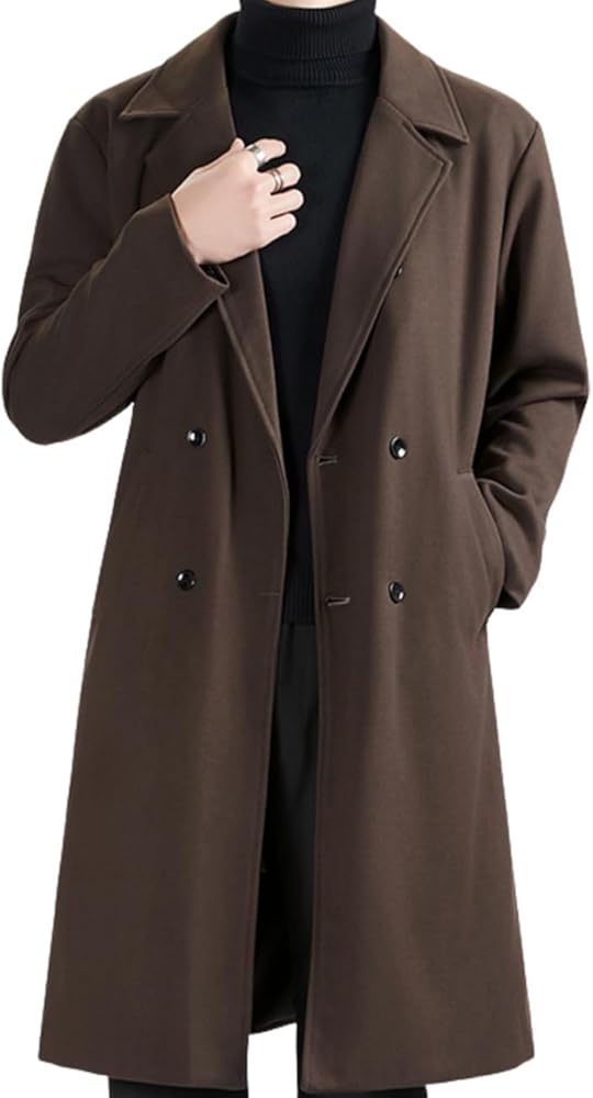 Amazon | [WINROMTICO] チェスターコート メンズ コート ロングコート