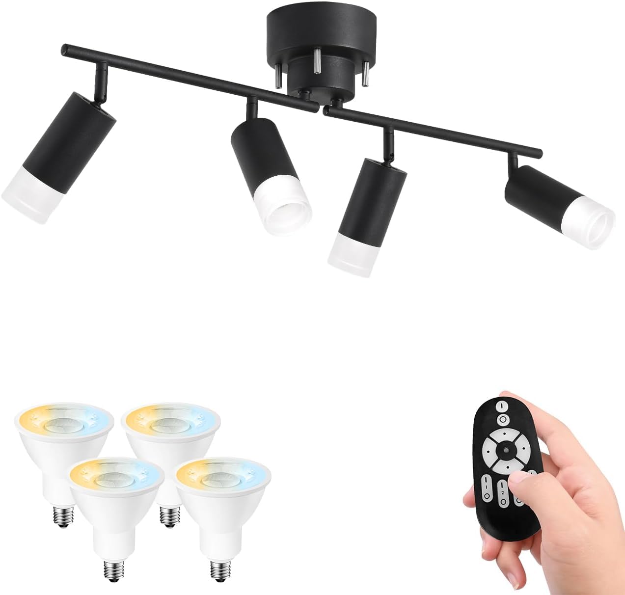 Amazon.co.jp : ANWIO シーリングライト 4灯 スポットライト 450LM