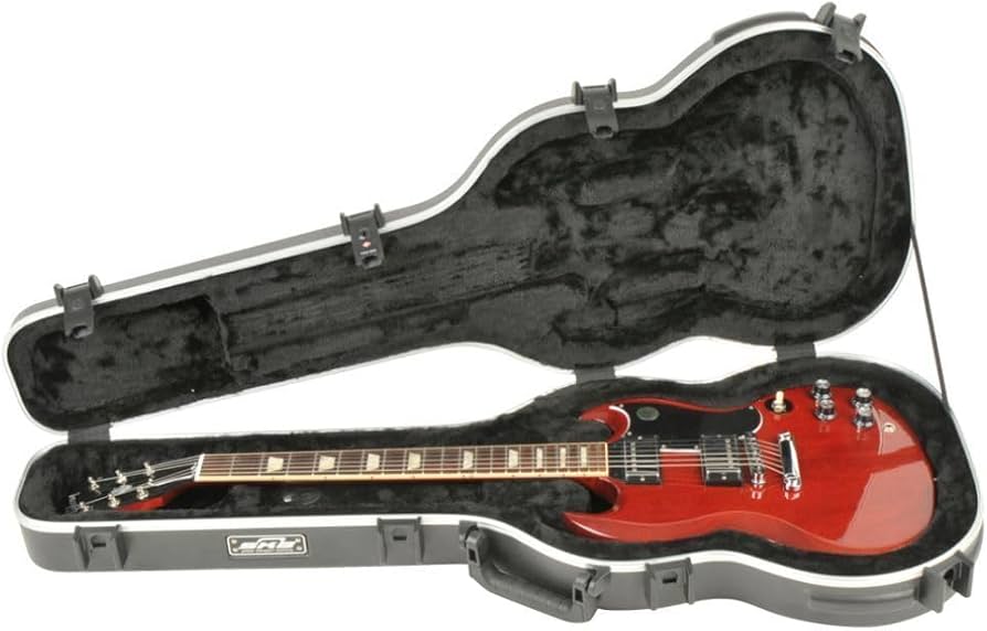 Amazon.com: SKB SKB-61 Deluxe Double Cutaway Electric Guitar Case