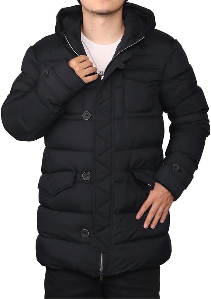 Herno ブラック ダウンジャケット 48 44