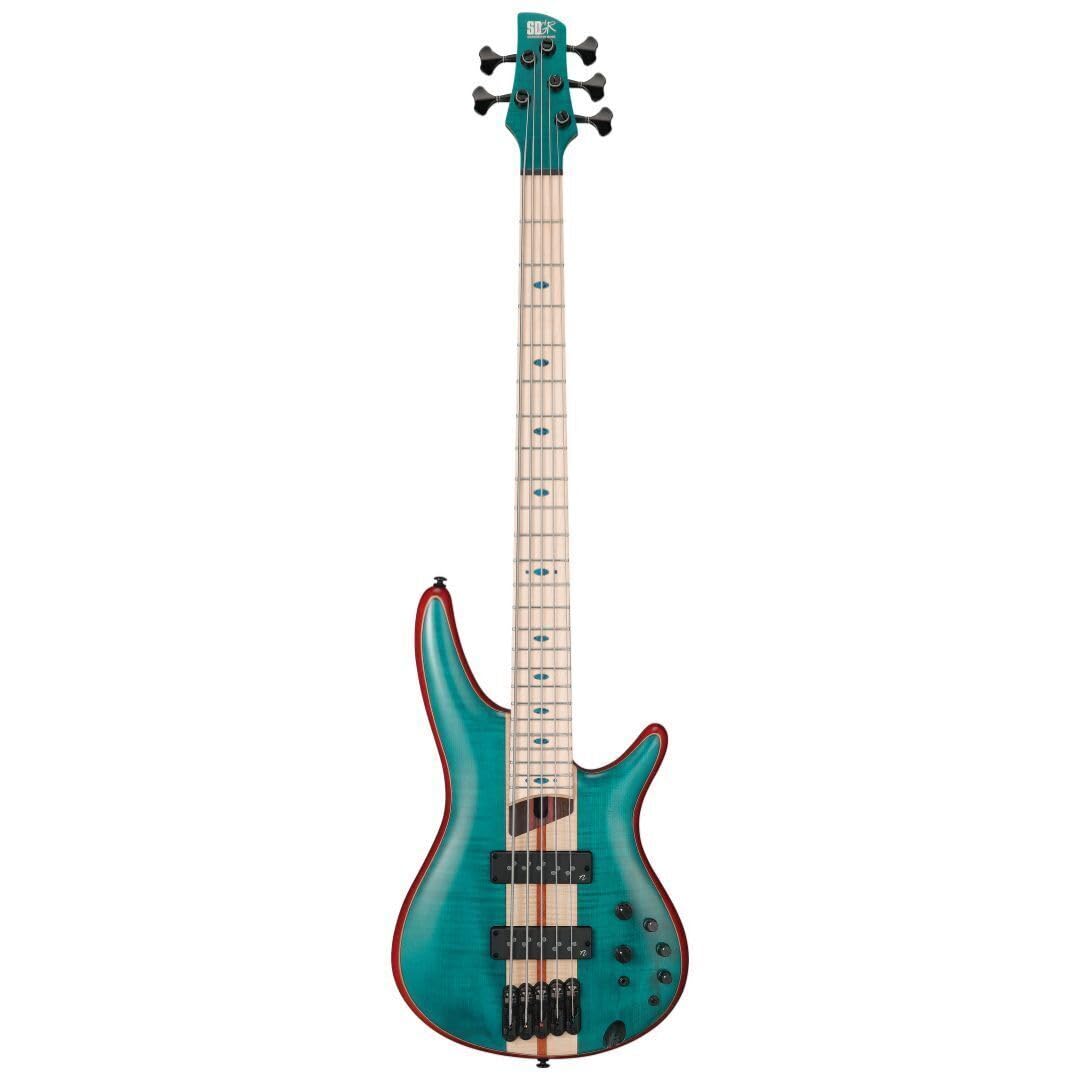 Amazon.com: Ibanez SR Premium 5-string Electric Bass - Caribbean
