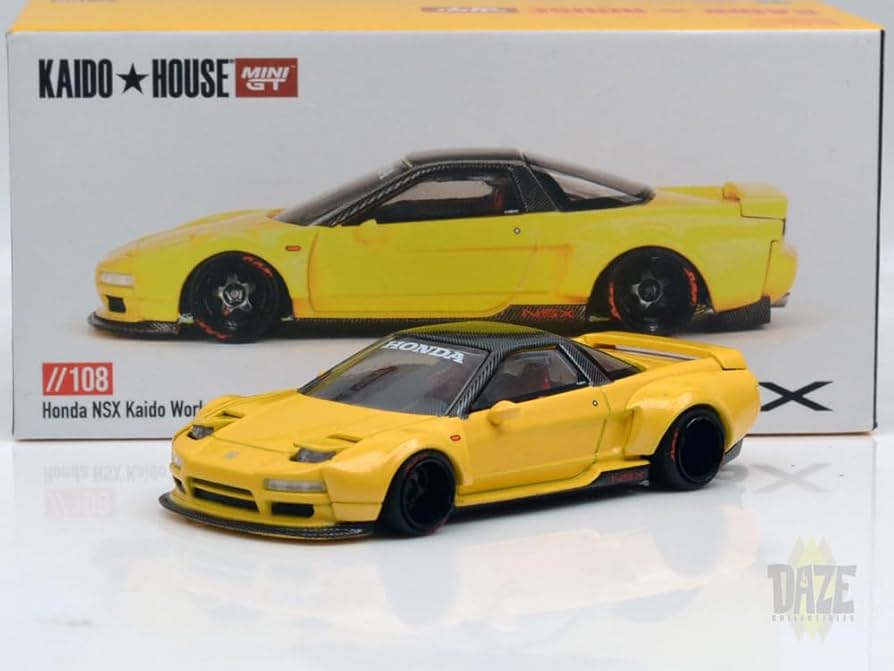 Amazon.co.jp: MINI GT KAIDO HOUSE - NSX WORKS V1 (YELLOW) 街道は