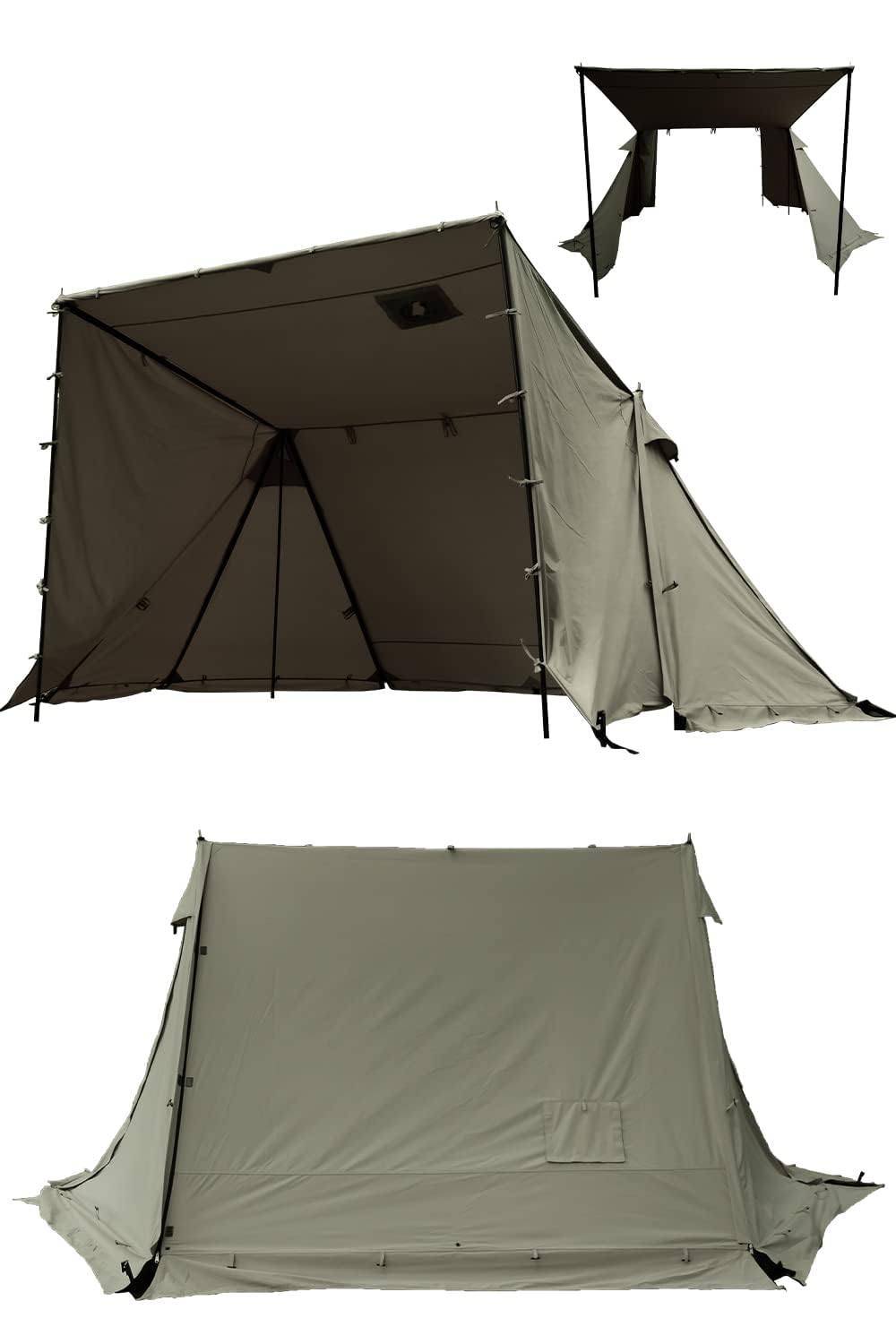 Amazon.co.jp: FUTUREFOX FOX-BASE EVO パップテント 軍幕テント ソロ