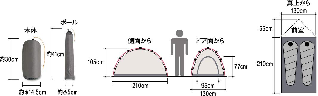 Amazon.co.jp: モンベル(mont-bell) ステラリッジテント 2人用 通気