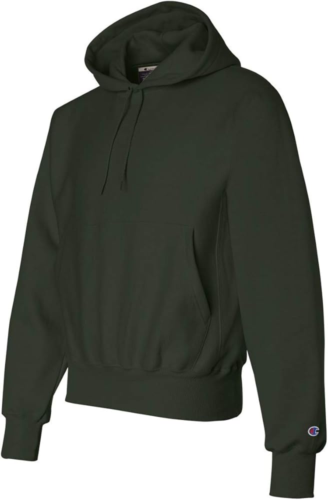 Champion Reverse Weave Hood (Dark Green - L) at Amazon Men's