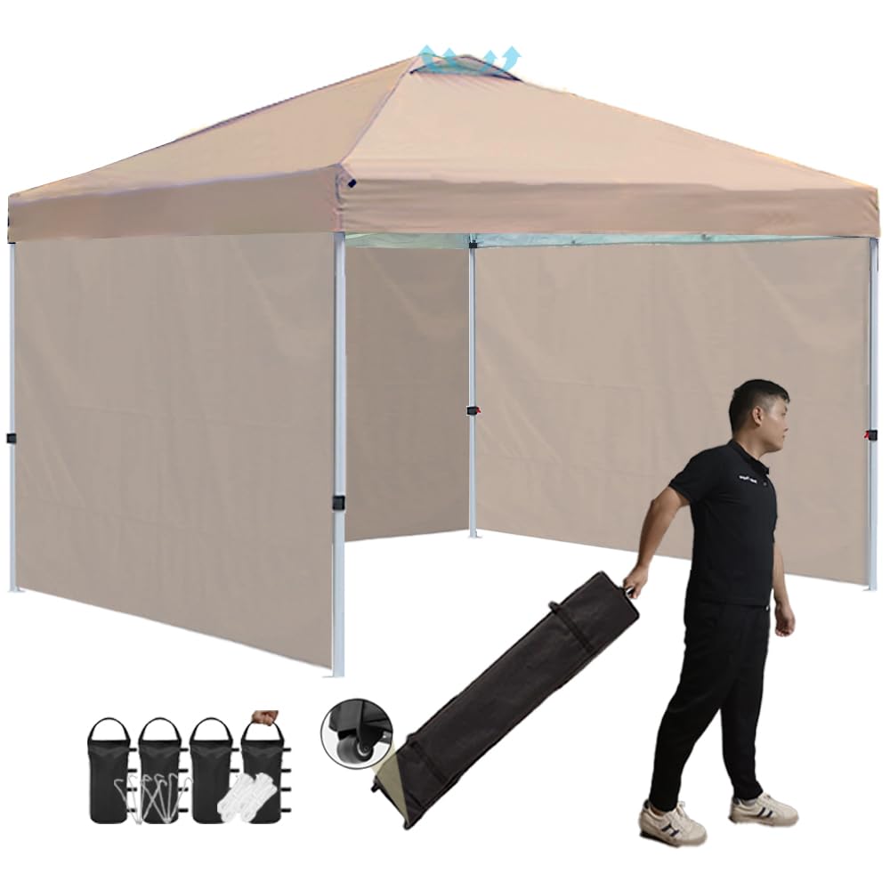 Amazon.co.jp: ToopTapu タープテント ワンタッチ サイドシート3枚付き