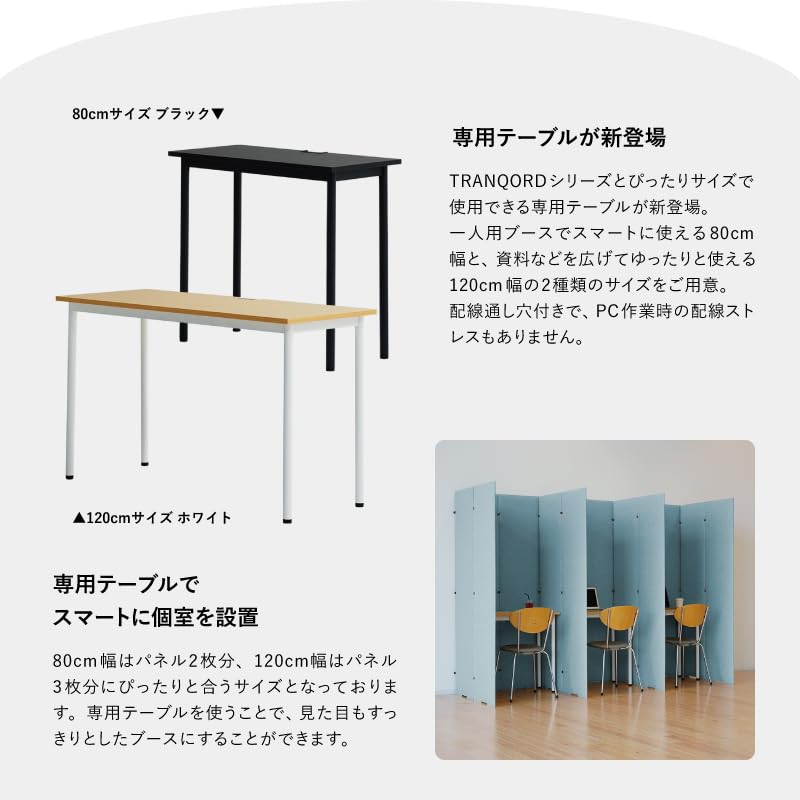 Amazon.co.jp: TRANQORD トランコード 吸音パーテーション 高さ160cm 4