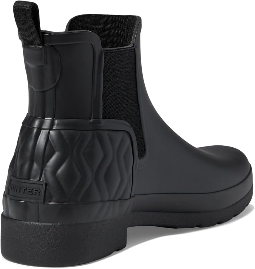 Amazon.com | Hunter Refined Chelsea Vertical Quilt Boot Black 10 M
