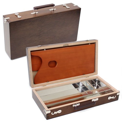 Amazon | ホルベイン 油彩用スケッチ箱 カスタムEE (堅木材 ブリキ仕切