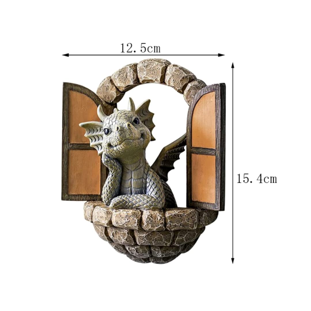 Amazon.co.jp: ガーデニング 置物 彫刻 ドラゴン アンティーク 雑貨