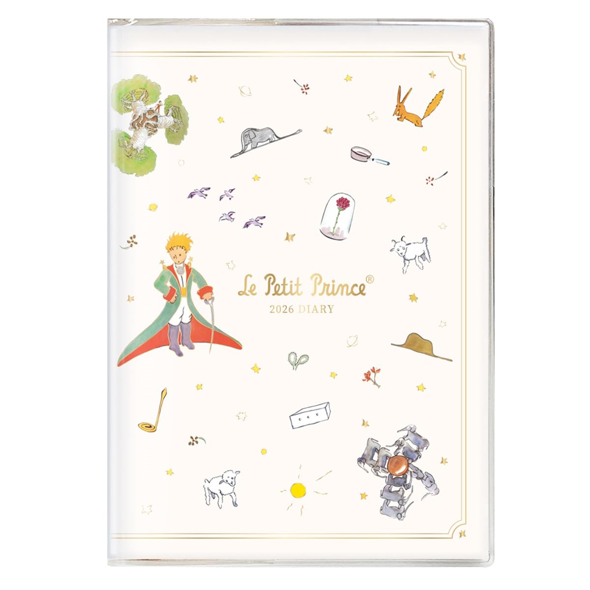 Amazon.co.jp: 2026年手帳 B6 マンスリー星の王子さまダイアリー