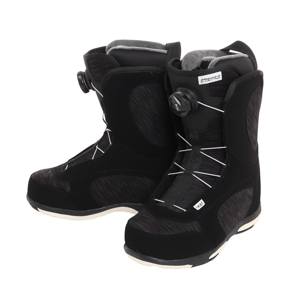 Amazon | ヘッド（HEAD） スノーボードブーツ ダイヤル式 ブラック 22