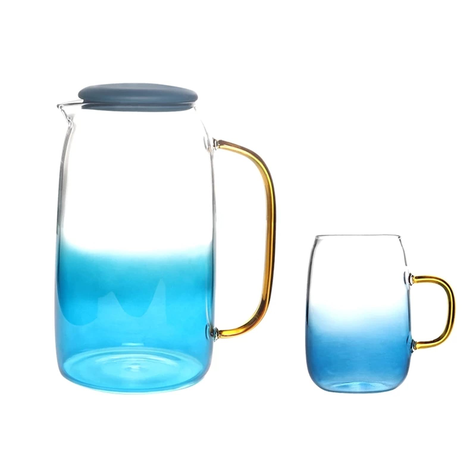 Amazon｜透明な冷蔵庫の水フルーツの水差し 水差しガラス水ピッチャー