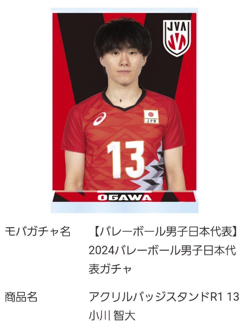 Amazon.co.jp: モバガチャ 男子バレー日本代表 アクリルバッチスタンド