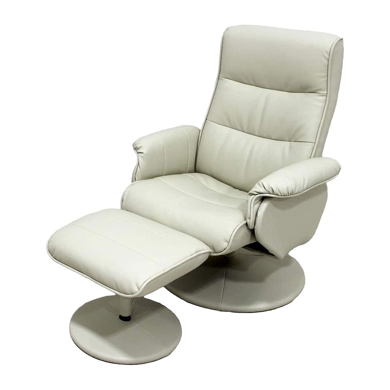 Amazon｜マナベインテリアハーツ リクライニングチェア オットマン付き