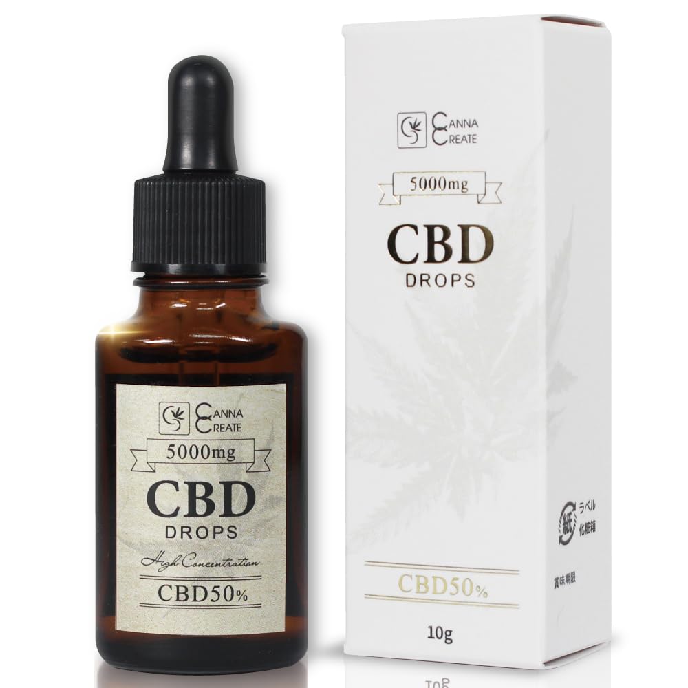 Amazon.co.jp: CANNA CREATE CBDオイル 高濃度 50% CBD5000mg 内容量