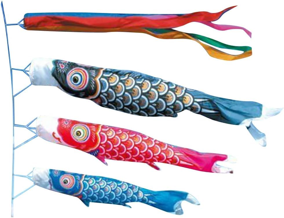 Amazon.co.jp: 徳永 鯉のぼり （ポール別売） ゴールド鯉セット 7m6点