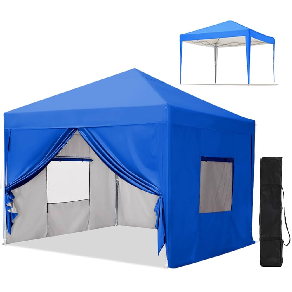 ワンタッチ タープテント 3段階調節 2m UVカット耐水 キャンプ