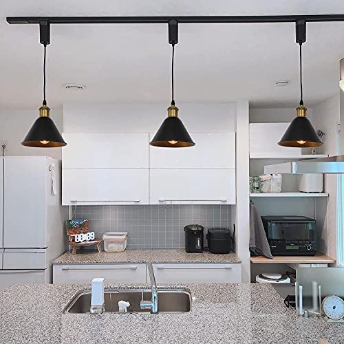 Amazon.co.jp : KIVEN 3個パック ブラック レトロペンダントライト 長