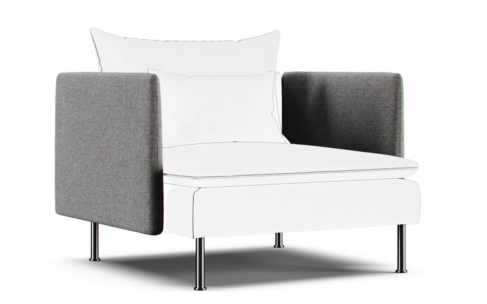 Amazon.com: Comfort Works Soderhamn Armrest Cover, Replacement