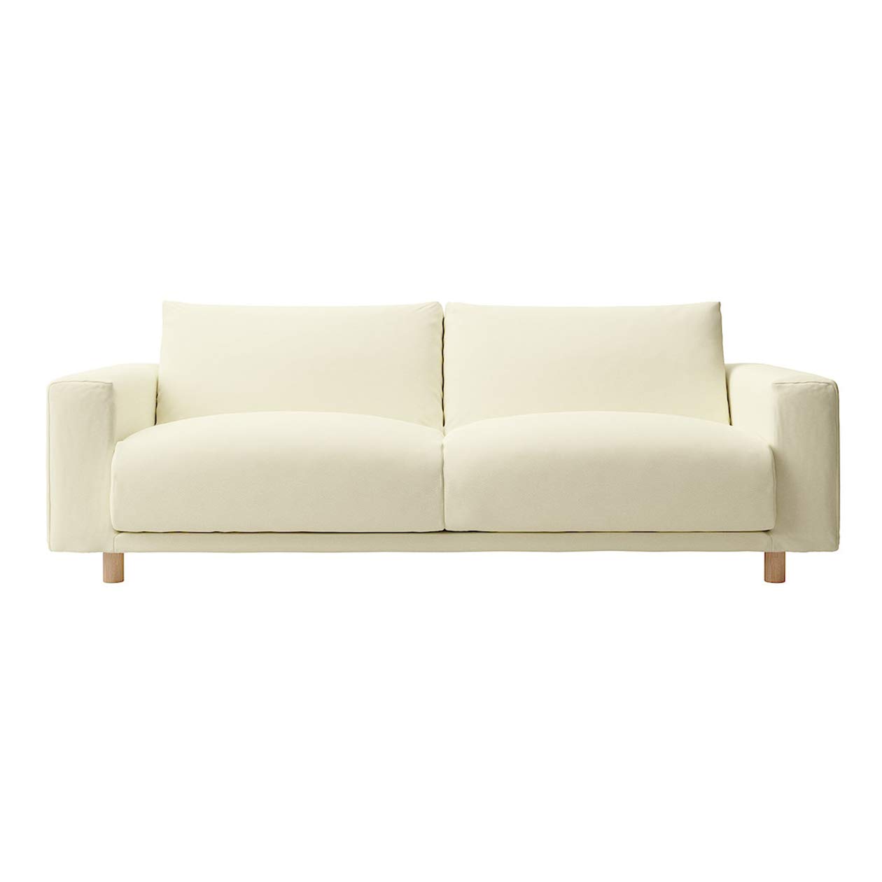 Amazon｜無印良品 ソファ本体・3シーター・革張り・フェザー・ポケット