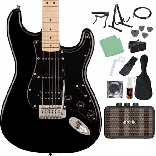 Amazon | Squier by Fender SONIC STRATOCASTER HSS Black エレキ