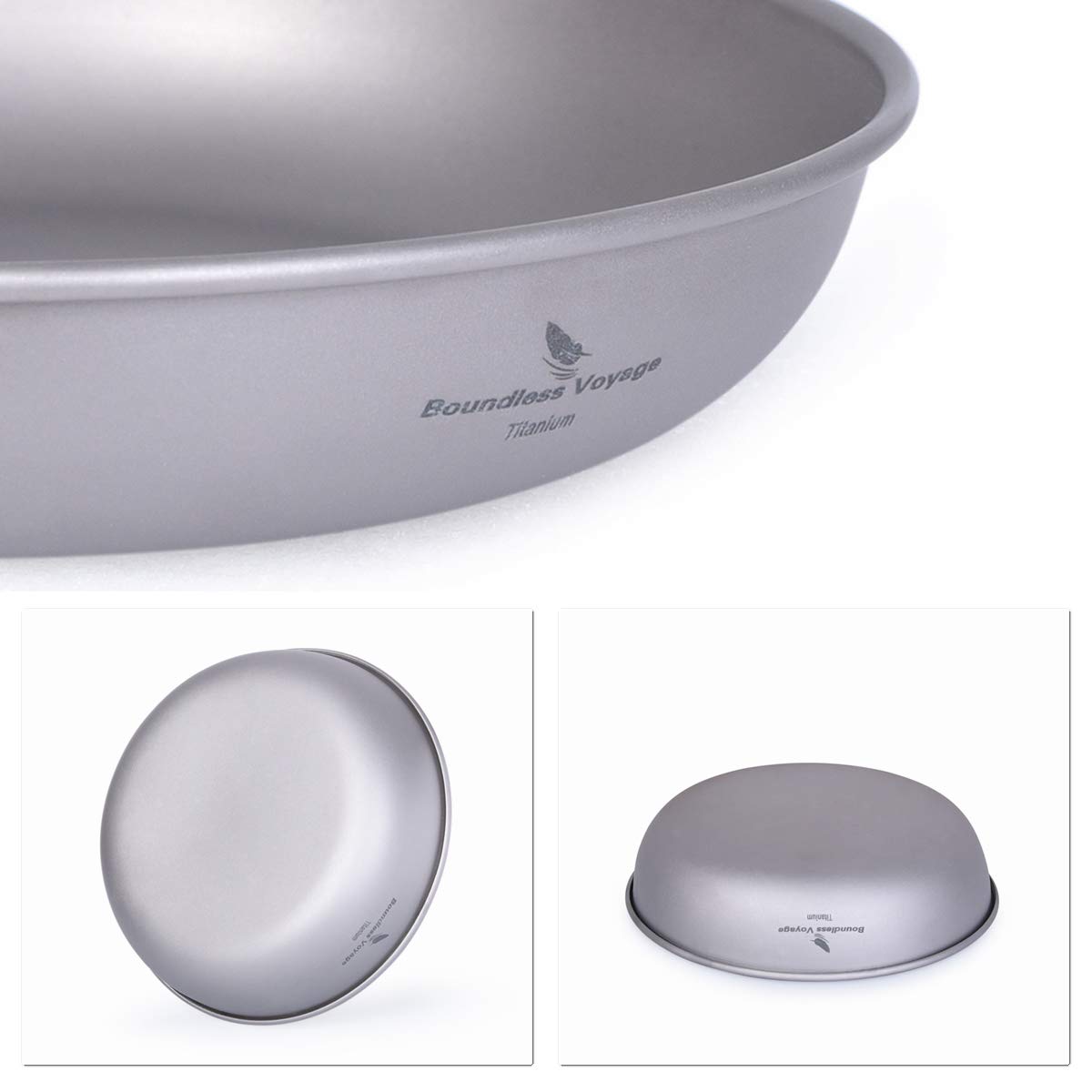 Amazon | Boundless Voyage チタン皿 ラウンド プレート 食器 皿 割れ