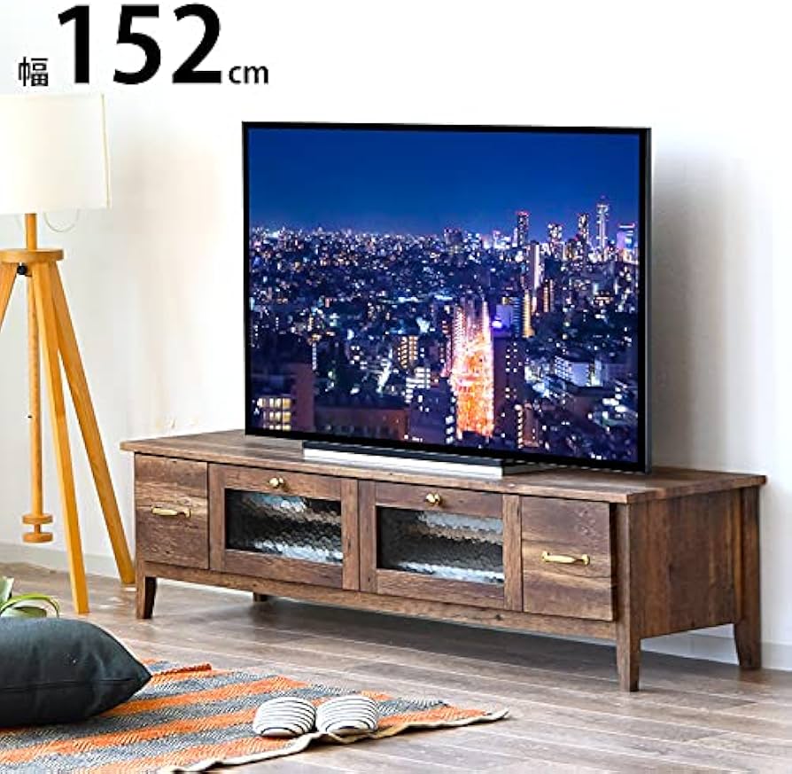 Amazon｜ヴィンテージ風 テレビボード テレビ台 ローボード 完成品