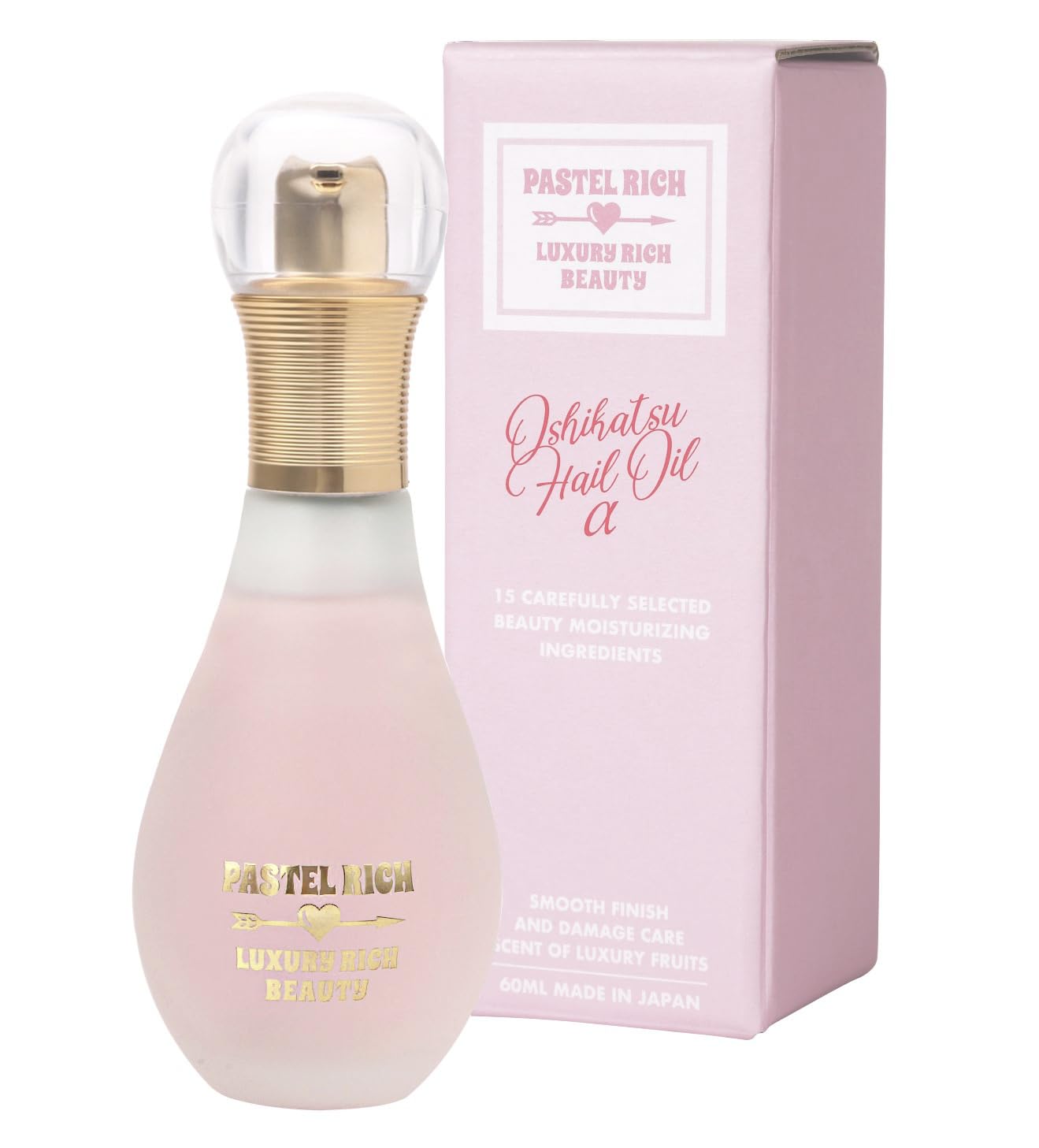 Amazon | パステルリッチ 推し活ヘアオイル サラサラ ドライヤー速乾