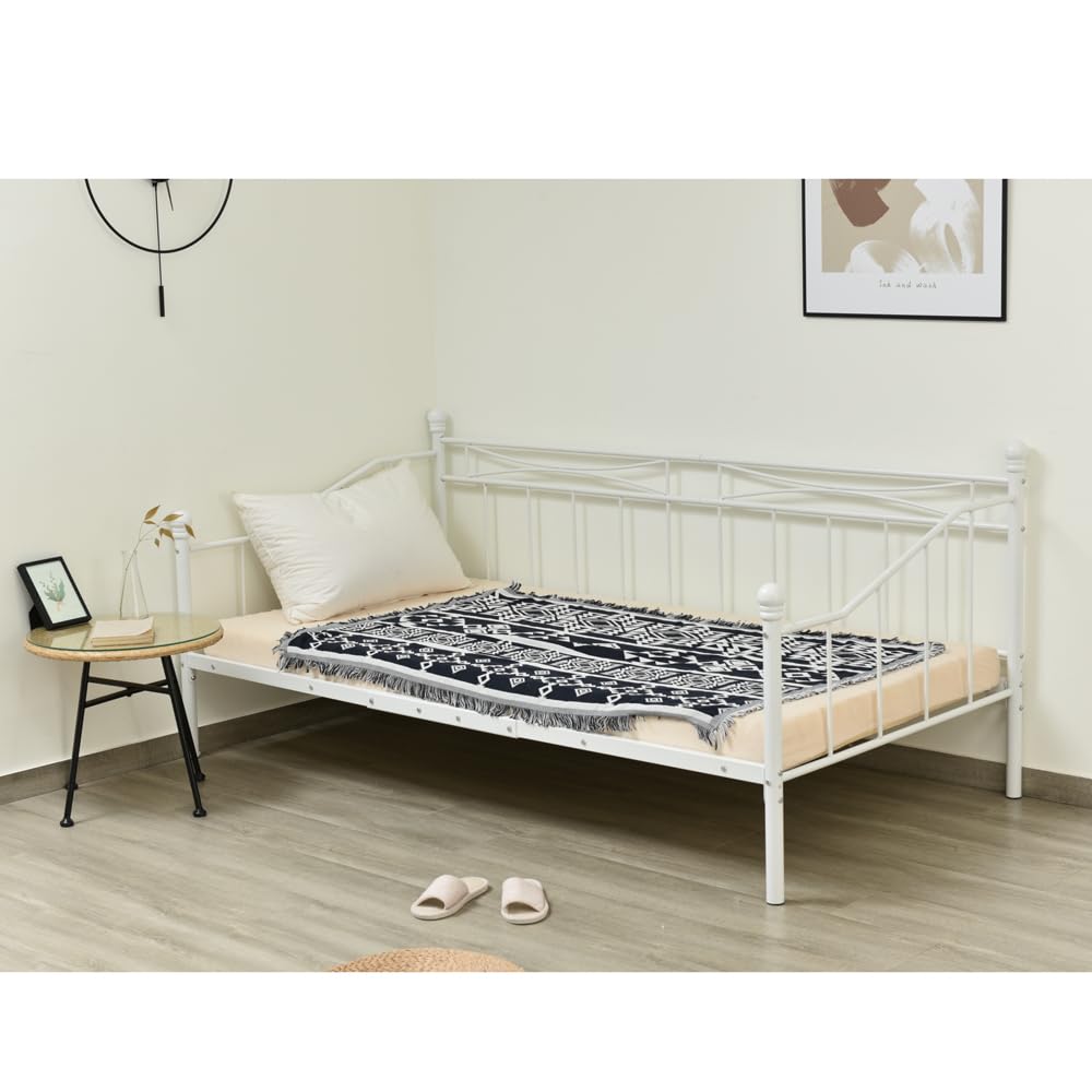 Amazon｜【ホワイト】シングルベッド パイプベッド ベッド シングル