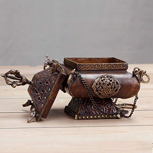 Amazon｜吊り香炉、純銅吊り香炉、禅、くり抜きデザイン、ネパール工芸