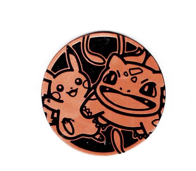 Amazon.co.jp: ポケモンコイン ピカチュウ&フシギダネ 2インチ My