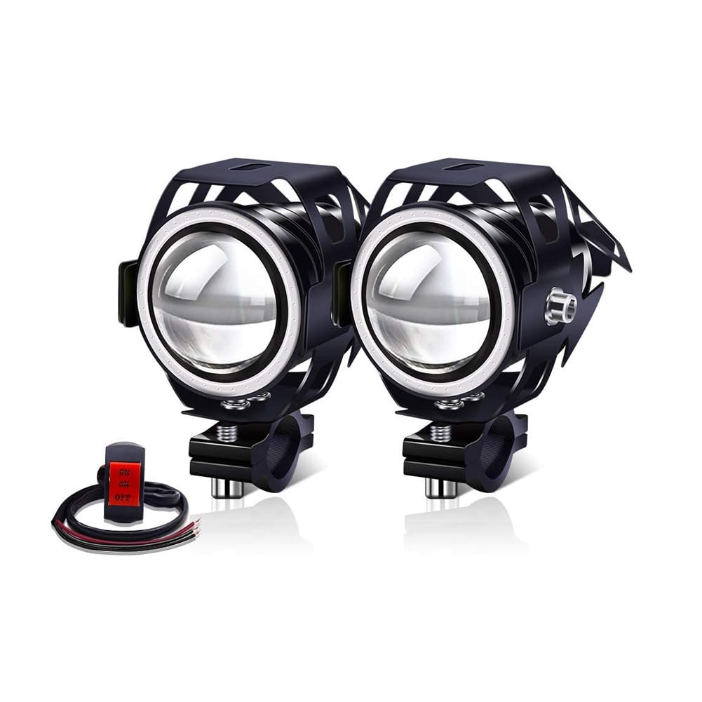 Amazon | X-STYLE U7 バイク用 LED フォグランプ 4つモード切替