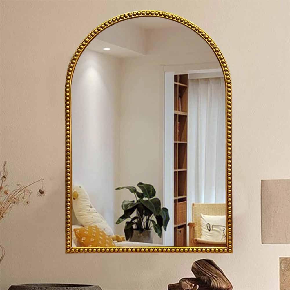 Amazon.co.jp: ZYBOWAYL バロック調化粧鏡 アーチ型アンティークミラー