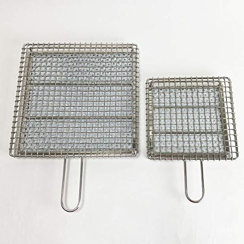 Amazon | 【金網つじ】 手付きセラミック付き焼き網 小 お手入れ簡単