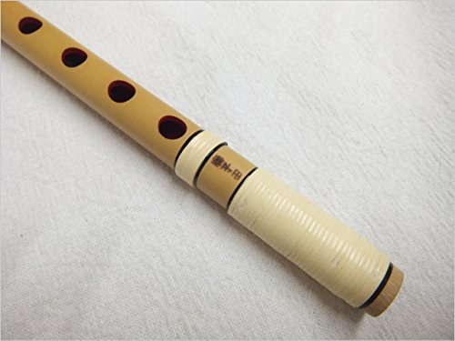 Amazon | 紫山 篠笛 獅子田 籐両巻 内部赤塗 6穴 7本調子 篠笛袋(色柄