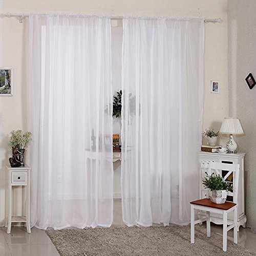 Amazon｜elfishjp ミラーレースカーテン レースカーテン 2枚セット