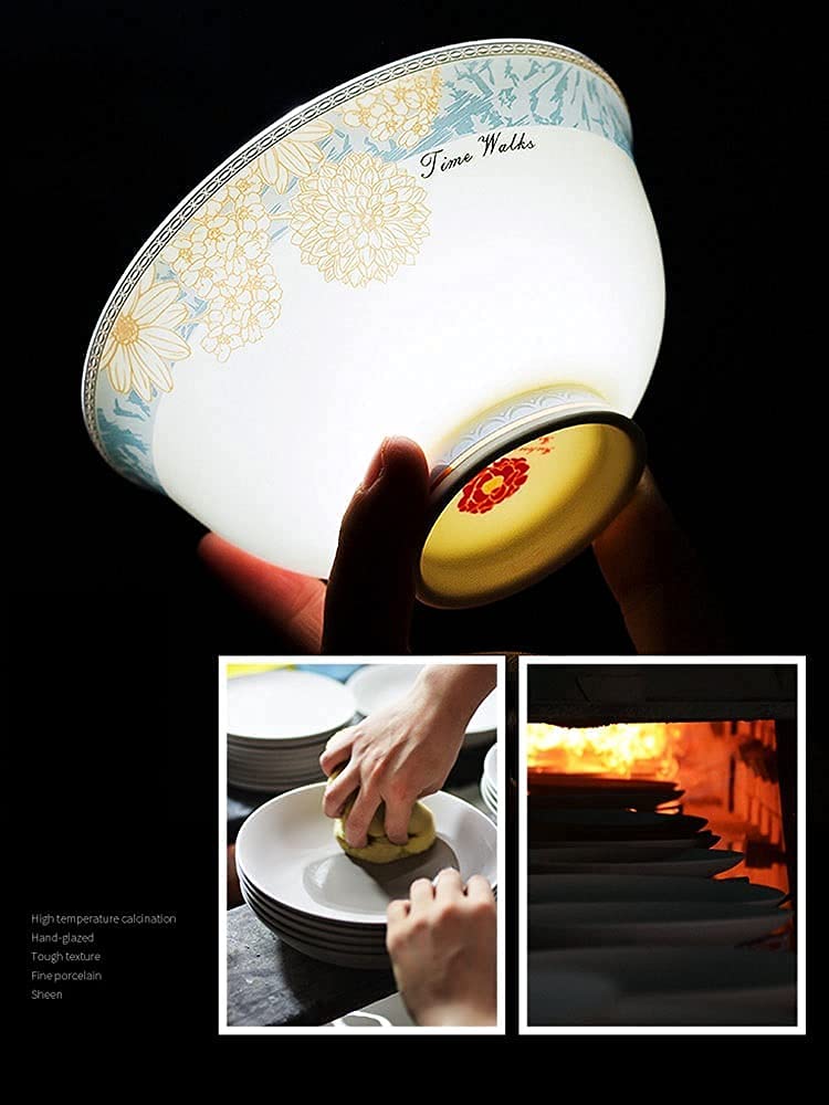 Amazon｜ヨーロッパの高級食器セット60点、ボーンチャイナ食器