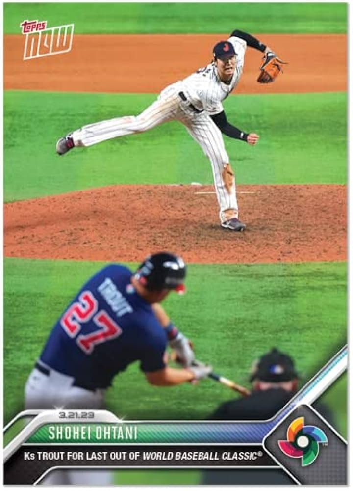 PSA10 Topps Now WBC 侍ジャパン 大谷翔平 トラウト