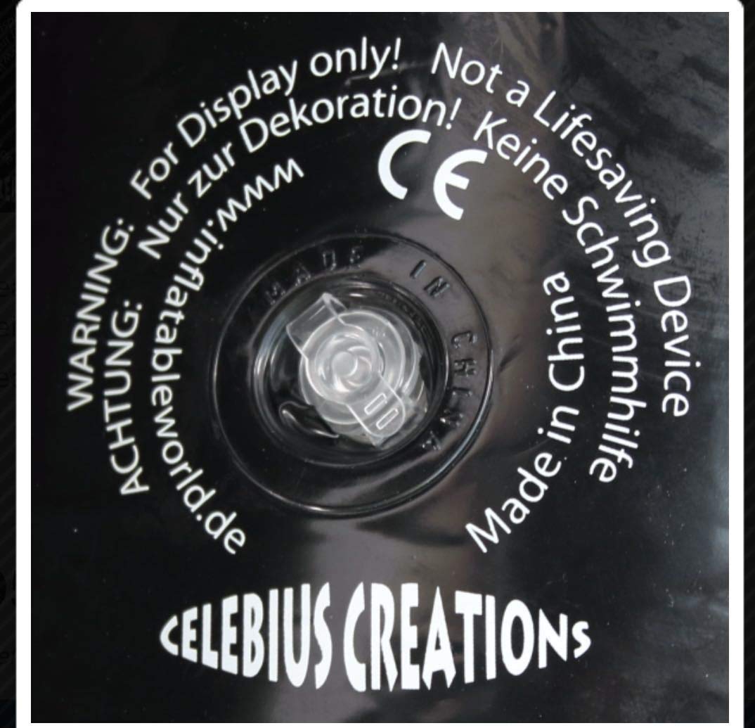 Amazon | ブラック スカンク ツヤあり フロート 空気ビニール風船 浮き