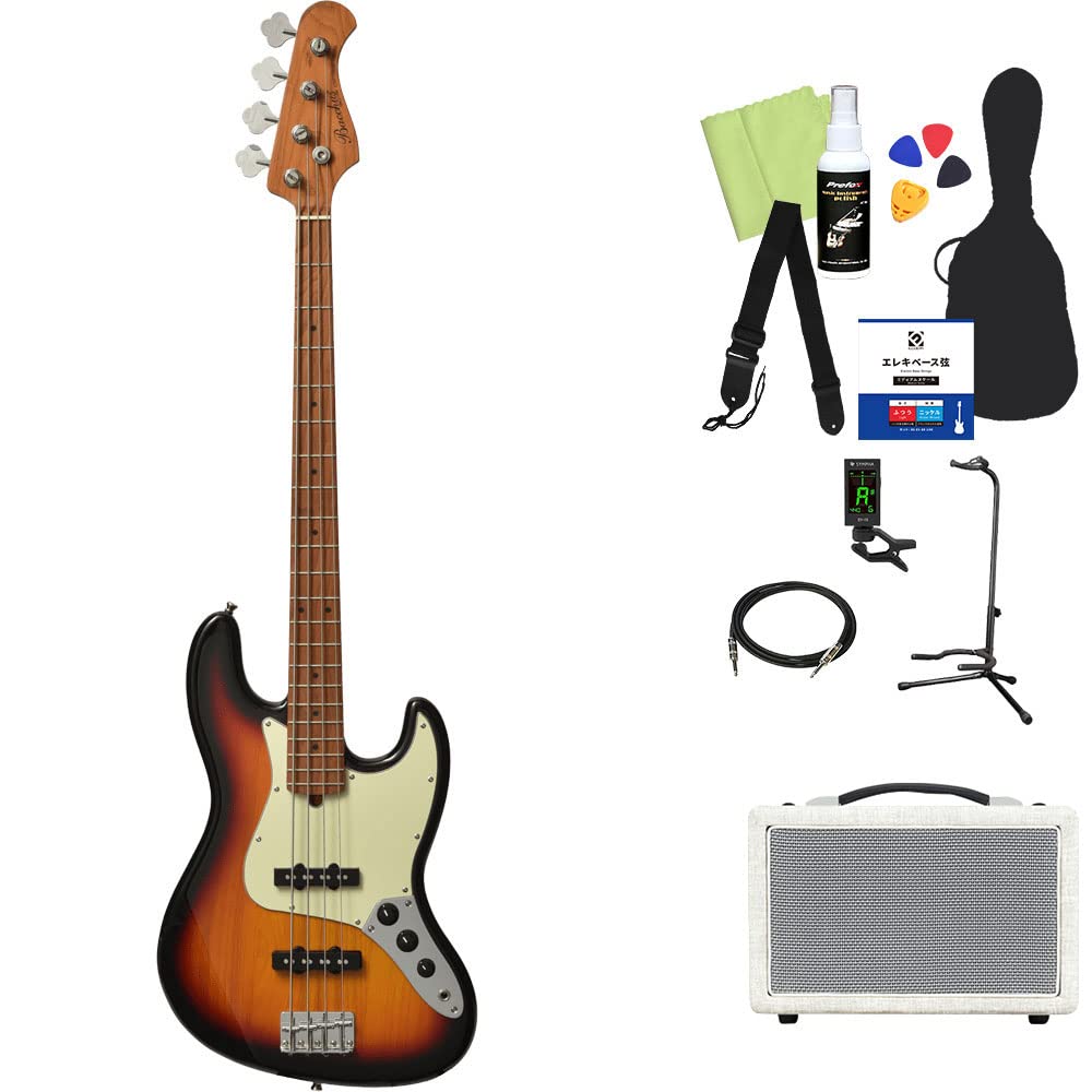 Amazon | Bacchus BJB-1-RSM/M ベース 初心者12点セット 【島村楽器で