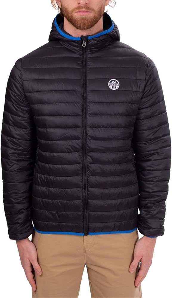 Amazon.com: NORTH SAILS Sleek Black Hooded Polyamide Men's Jacket