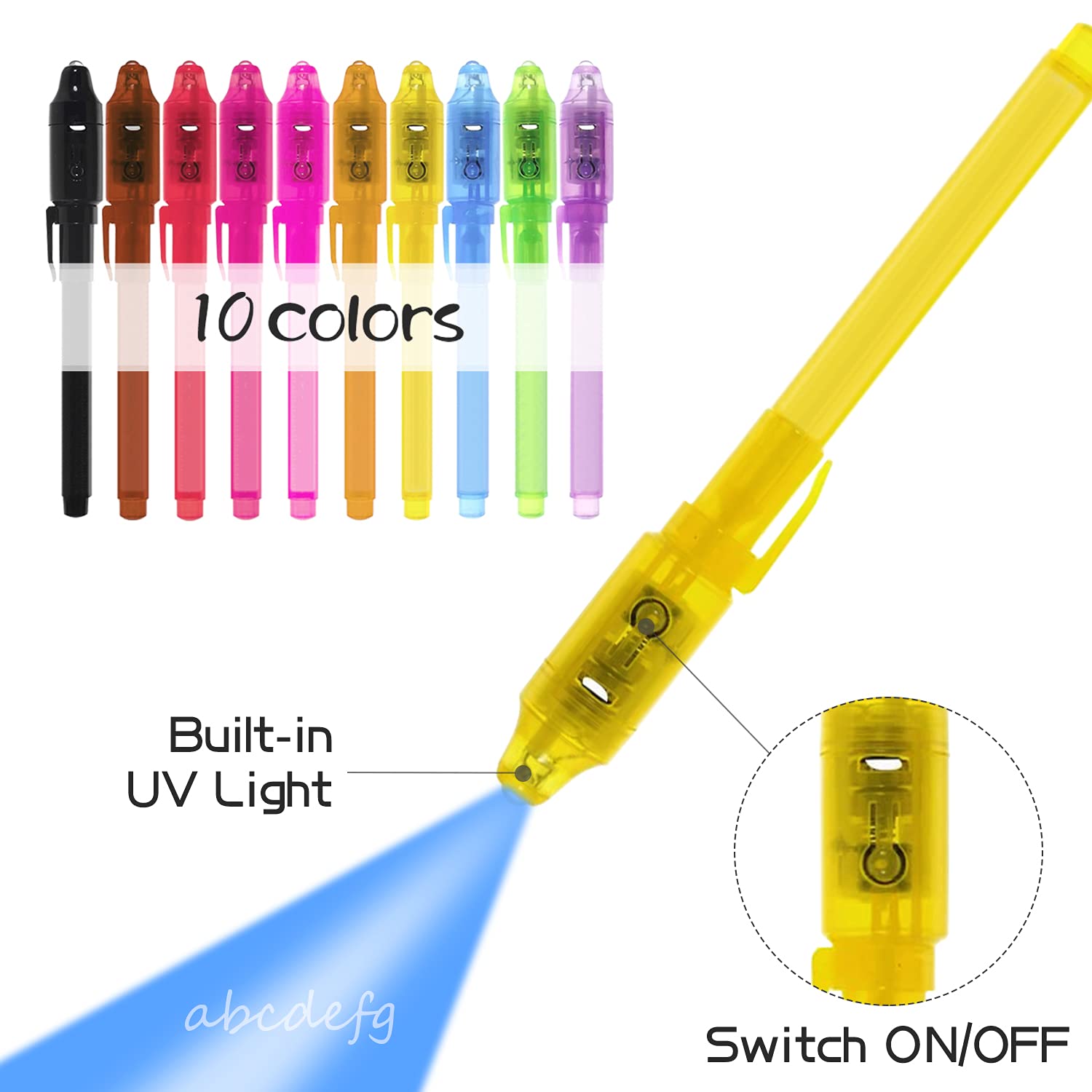 Amazon.com: EODVICS Invisible Ink Pens with UV Light for Kids