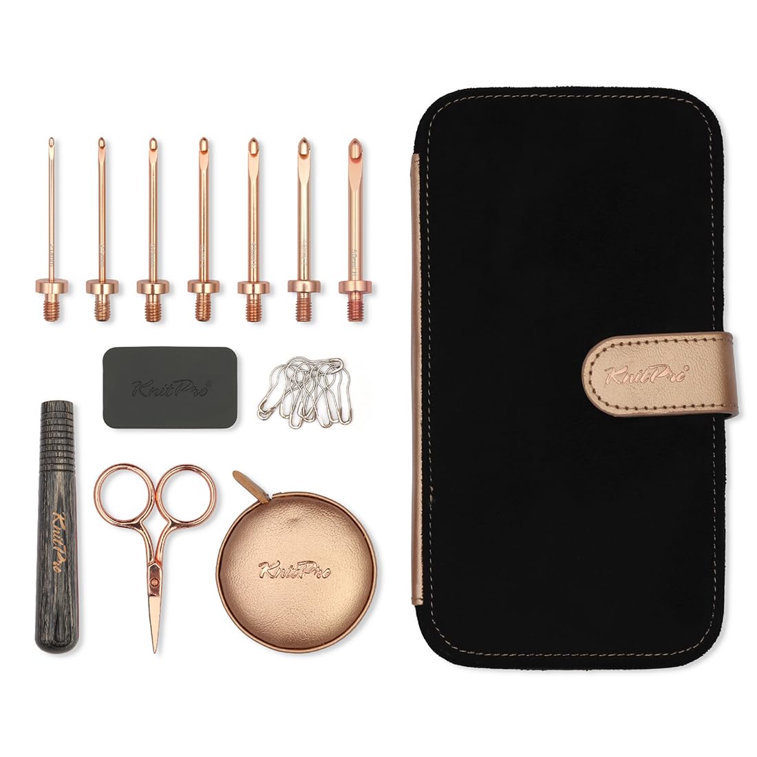 Amazon.com: KnitPro Oasis Starter Crochet Set - 1 Wooden Handle, 7