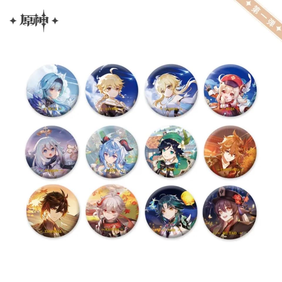 Amazon.co.jp: 原神シリーズ キャラクター缶バッジ Genshin タルタリヤ