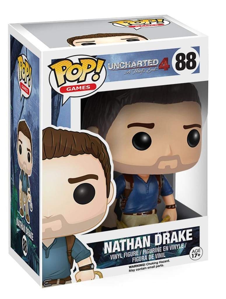 Amazon.com: Funko POP Games: Uncharted Action Figure - Nathan